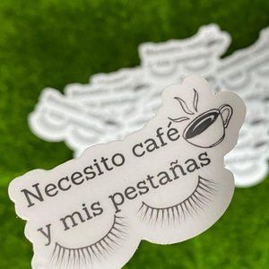 Necesito café y mis pestañas (se venden de 2 en 2)